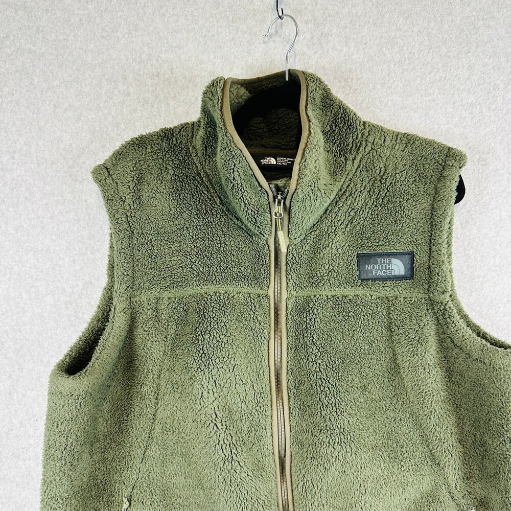 The North Face Womans Sz XXL Vest Campshire Fleece Green Sleeveless Sherpa - Picture 4 of 11